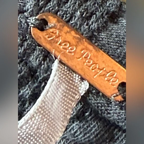 Free People Ice Cold Lace Up Grommet Ribbed Knit V-Neck Shirt Top Chic Blouse - Picture 3 of 16